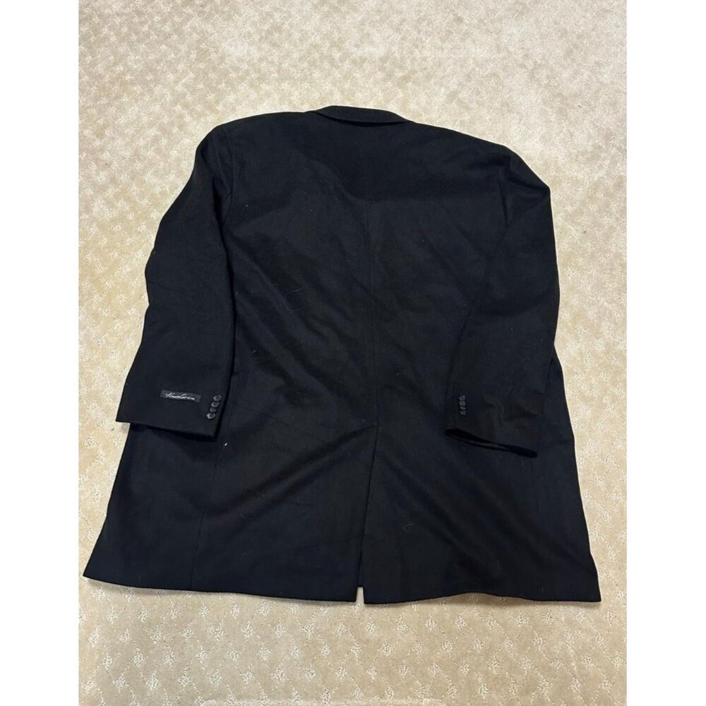 Kenneth Cole Coat Men's (Measures 30x42) Black Wool Car Coat NWT Slim - Picture 2 of 4